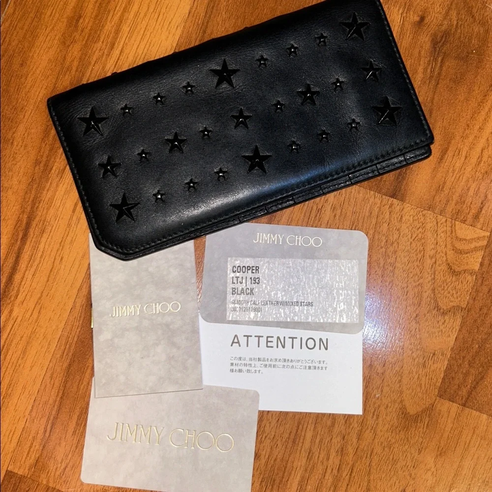 Authentic Jimmy Choo Cooper Star Bi Fold Wallet
